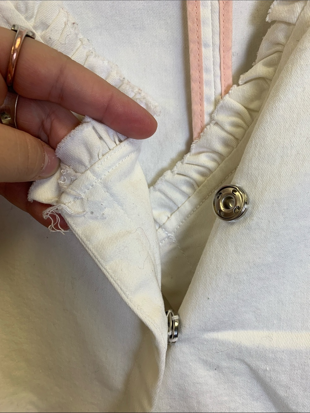 Maurices White Lace-Accent Open Jacket - Picture 6 of 6